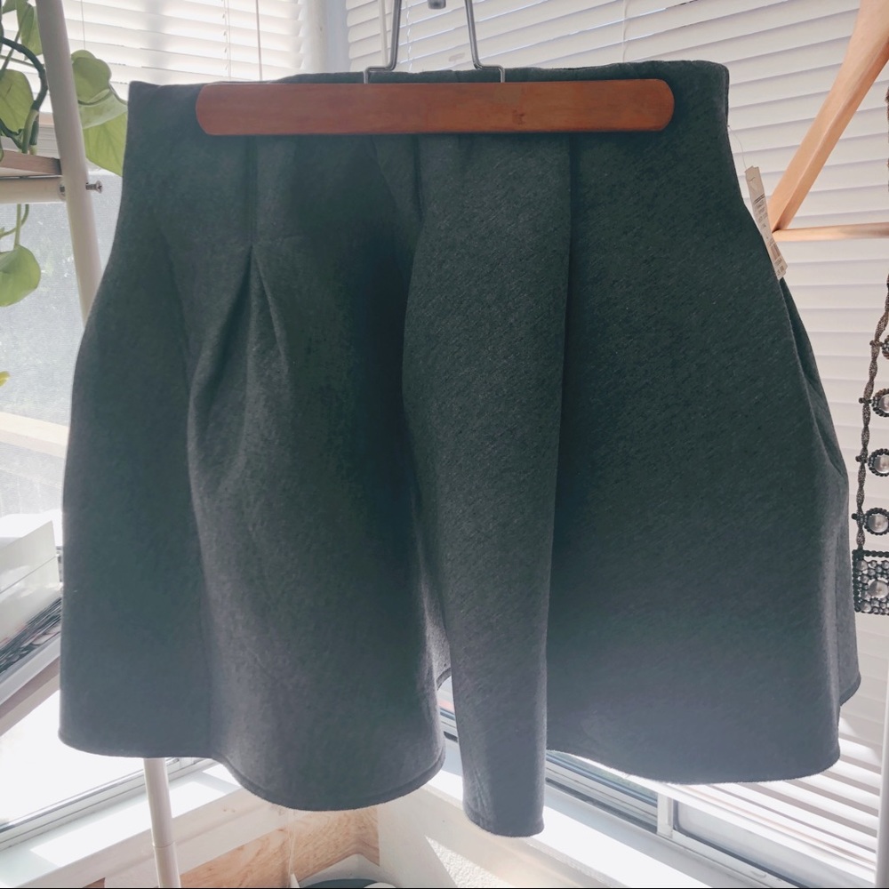 Gray Scuba Skirt